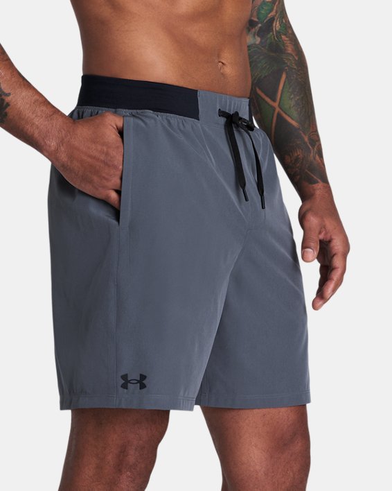 Men's UA Comfort Waistband Swim Shorts, Gray, pdpMainDesktop image number 3